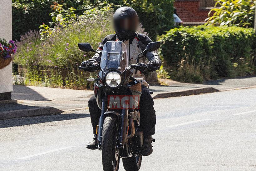 Royal Enfield Himalayan 750 ridden on a road