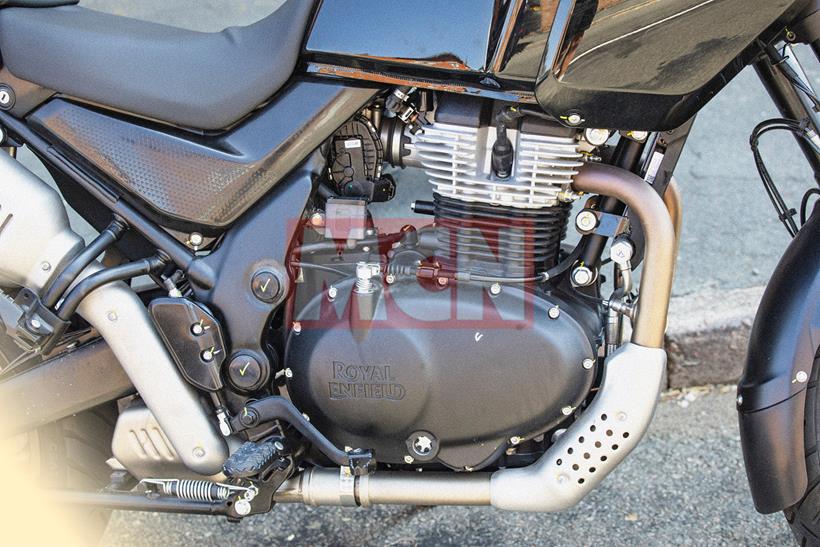 Royal Enfield Himalayan 750 engine close-up