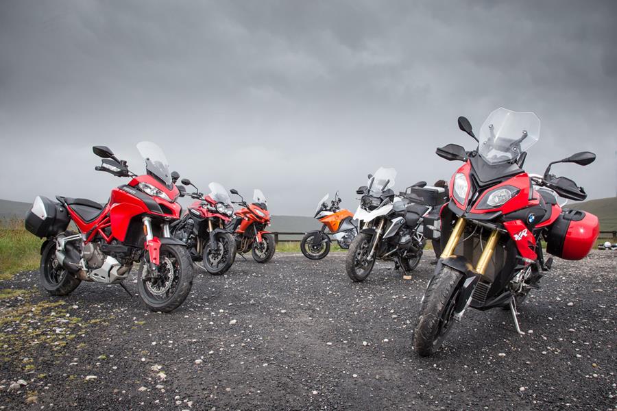 Ducati Multistrada 1200 vs BMW S1000XR Sport vs KTM 1190 Adventure vs BMW R1200GS Alpine vs Kawasaki Versys 1000 vs Triumph Explorer