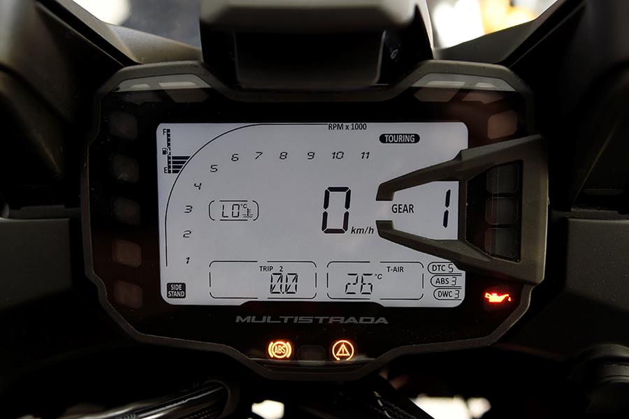 Ducati Multistrada 1200 clocks