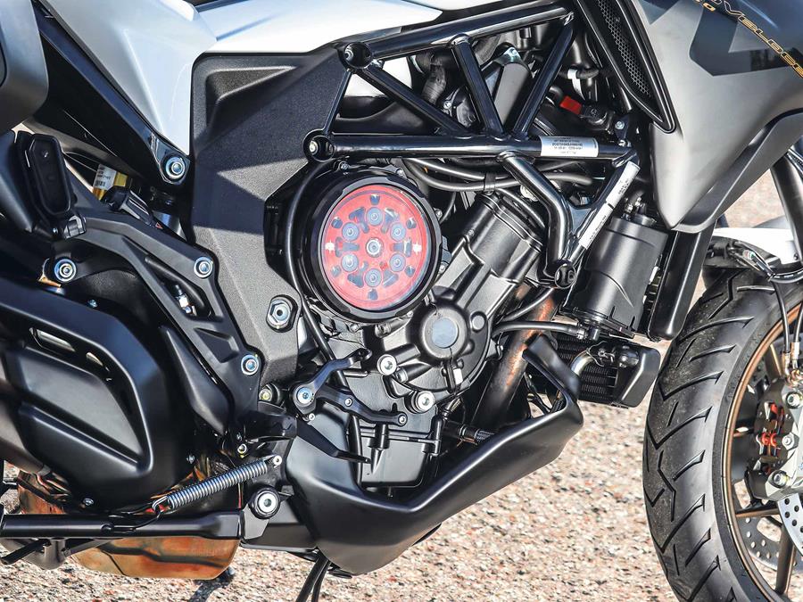 The bike features MV's Smart Clutch System