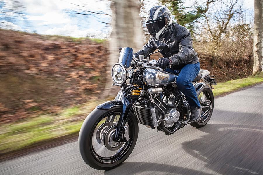 Brough Superior SS100 ridden on UK roads