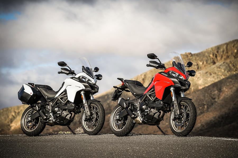 Ducati Multistrada V2 in red and white