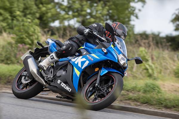 2017-2021 Suzuki GSX250R ridden quickly on the road