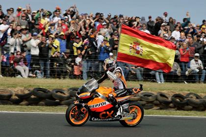 Marquez won the Moto2 crown in 2012