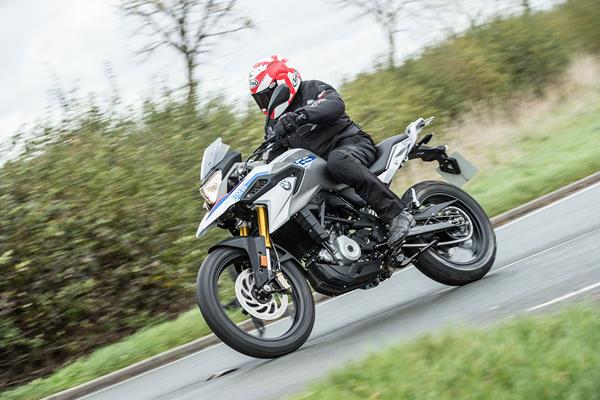 BMW G310 GS on the road