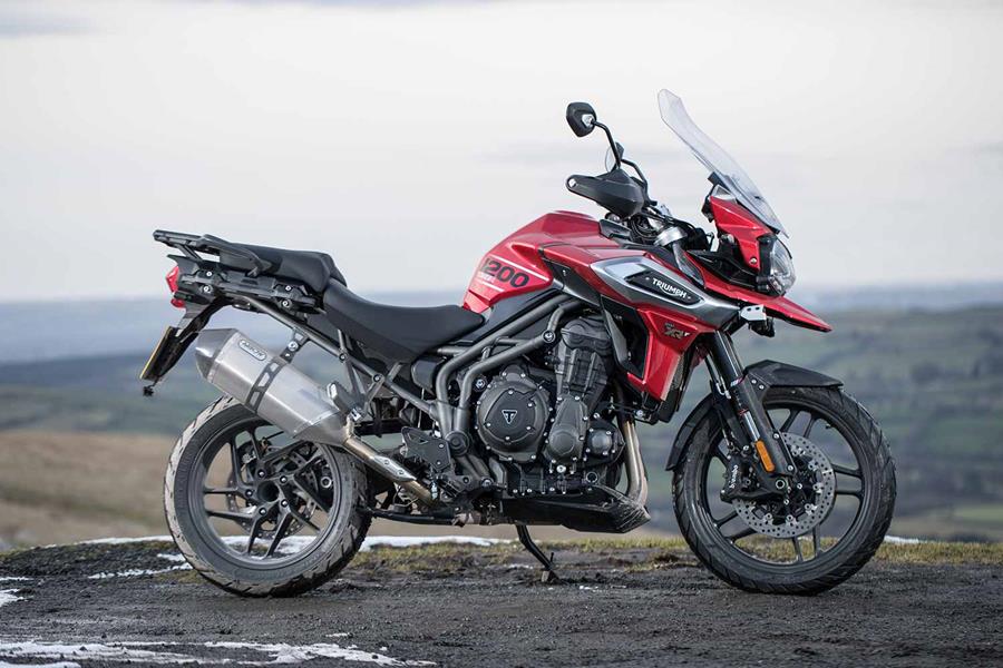 A side view of the Triumph Tiger 1200 XR