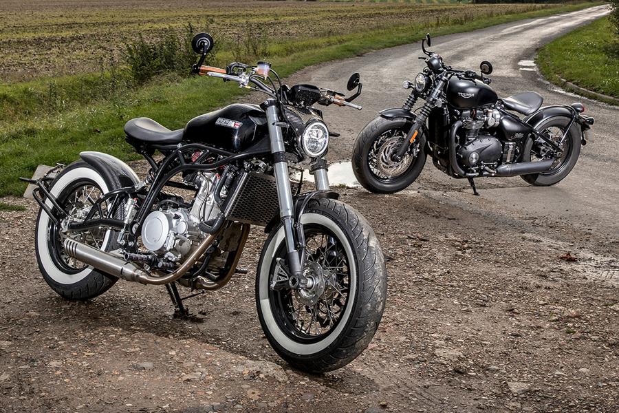 CCM Bobber and Triumph Bobber Black