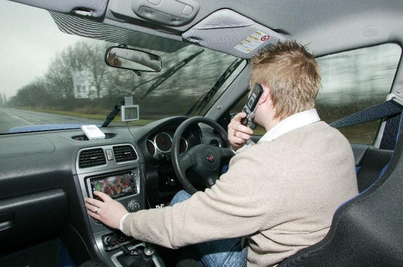 Using a mobile phone whilst driving