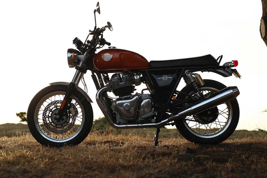 The Royal Enfield Interceptor's top speed is 105mph