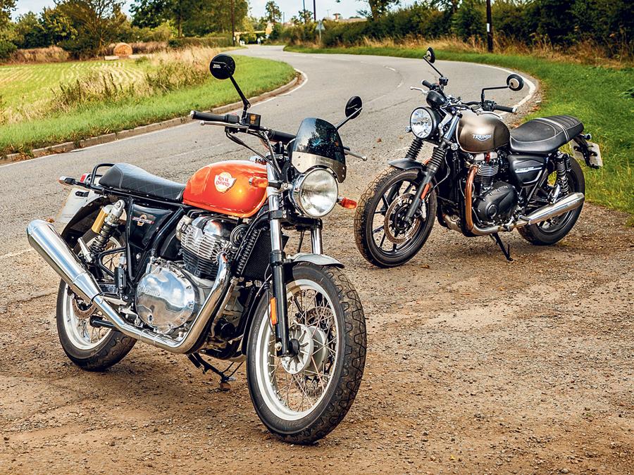 Royal Enfield Interceptor 650 and Triumph Street Twin