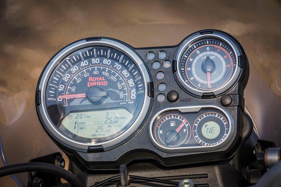 Royal Enfield Himalayan clocks