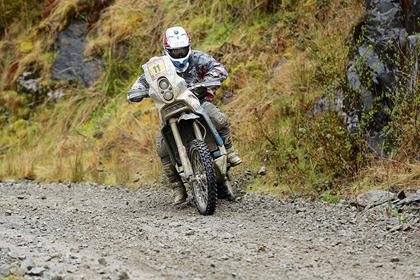 Gordon Clarke on his way to victory onboard his Dakar spec TM450