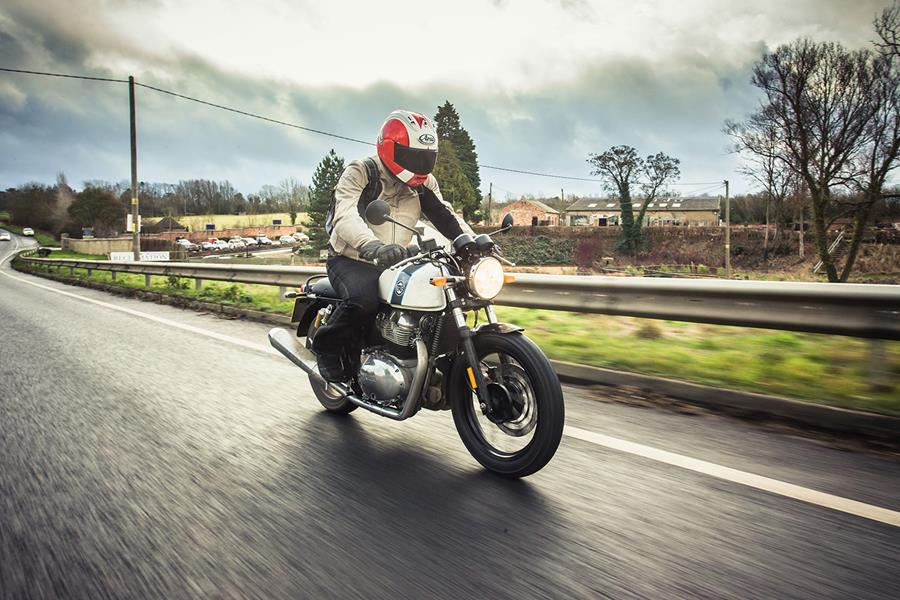 Royal Enfield Continental GT on the road