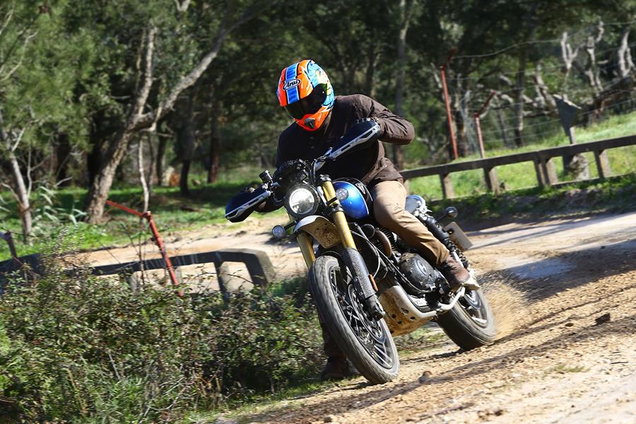 The Triumph Scrambler 1200 is a genuine off-road prospect