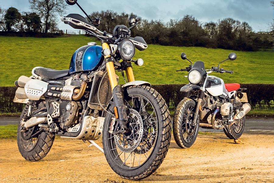 Triumph Scrambler 1200 vs BMW R nine T Urban G/S