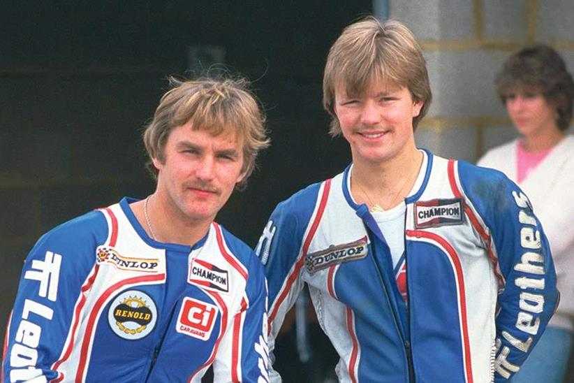 Jock Taylor (MCN Man of the year 1980) with Benga Johansson