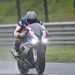 BMW S1000RR on wet circuit tracking