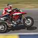 Popping a wheelie on the Ducati Hypermotard 950