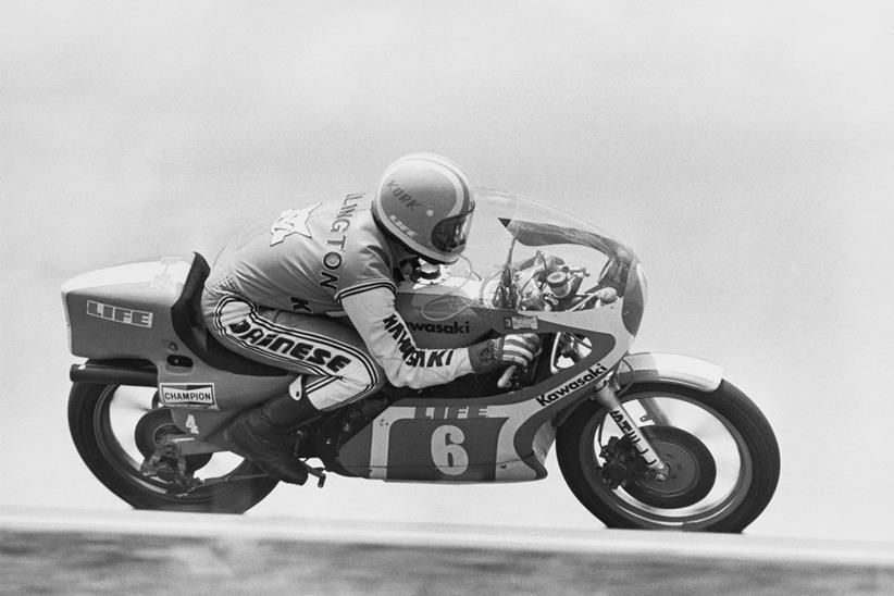 Kork Ballington on his 250 at the 1978 Venezuela Grand Prix.