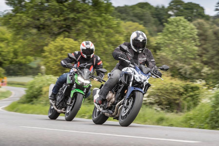 Kawasaki Z400 Performance vs Honda CB500F