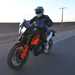 KTM 790 Adventure front riding shot on road