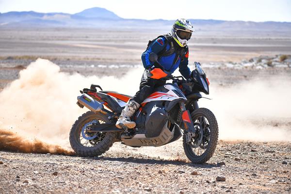 KTM 790 Adventure R in the sand