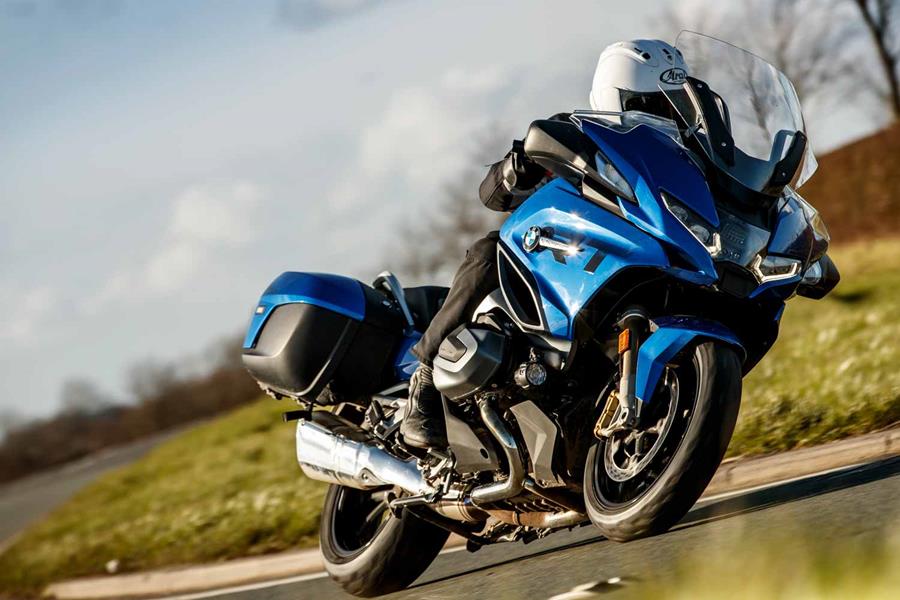 2021 BMW R1250RT on the road