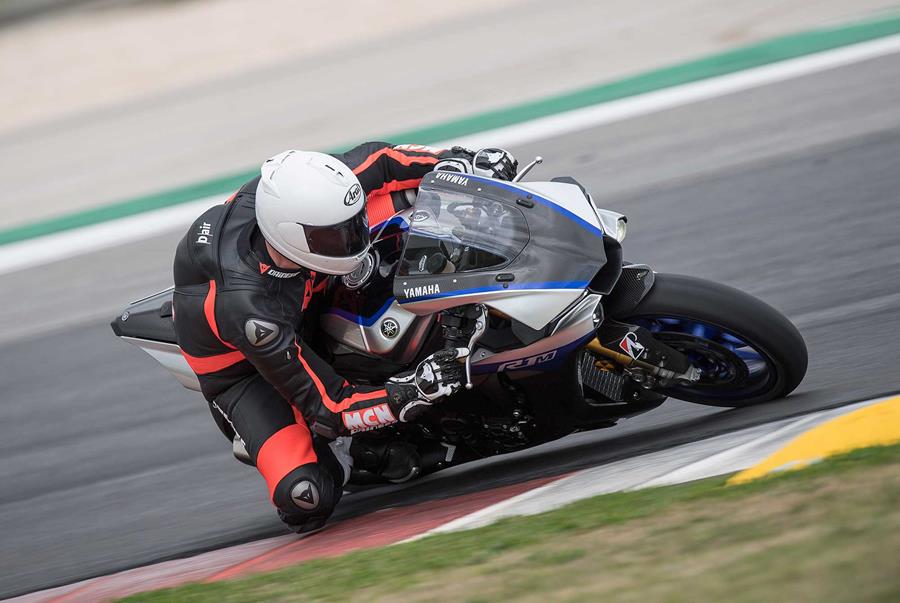 Yamaha R1M on track