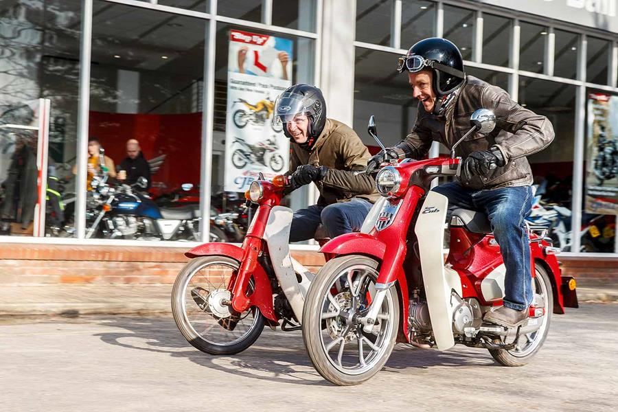 The Super Cub shares looks with past Honda Cub models