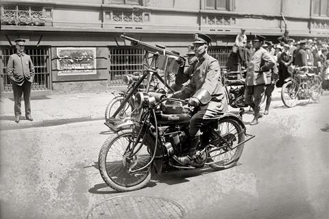 Picture story: Militarisation of police? It started with bike cops