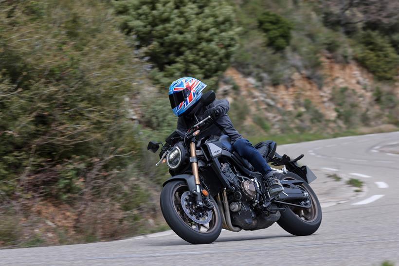 Honda rider in jeans