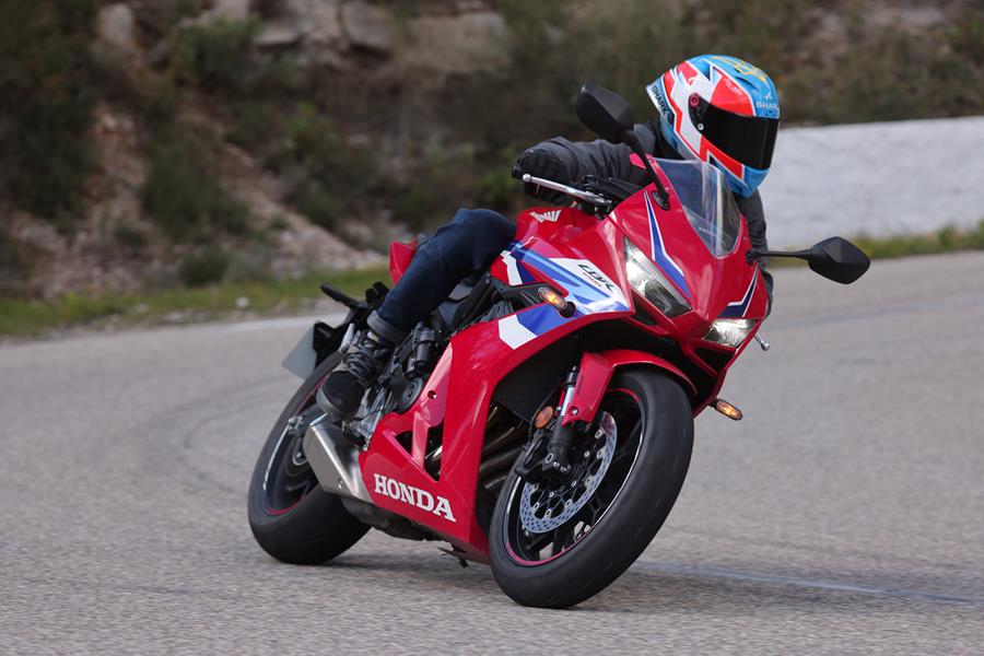 2024 Honda CBR650R front action shot