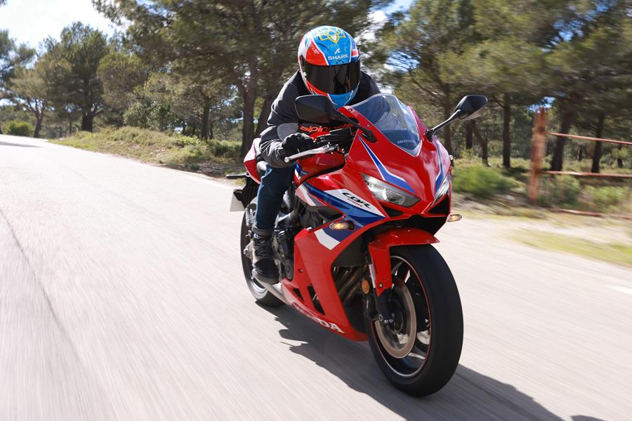 2024 Honda CBR650R on the road