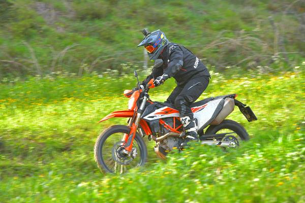 The KTM 690 Enduro R in action