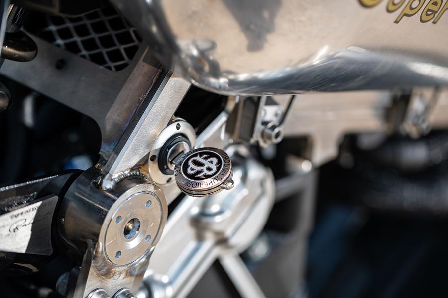 Brough Superior SS100 key in ignition