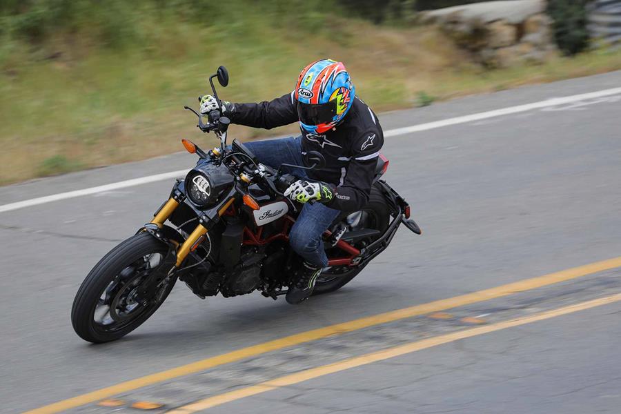 Cornering on the Indian FTR 1200 S