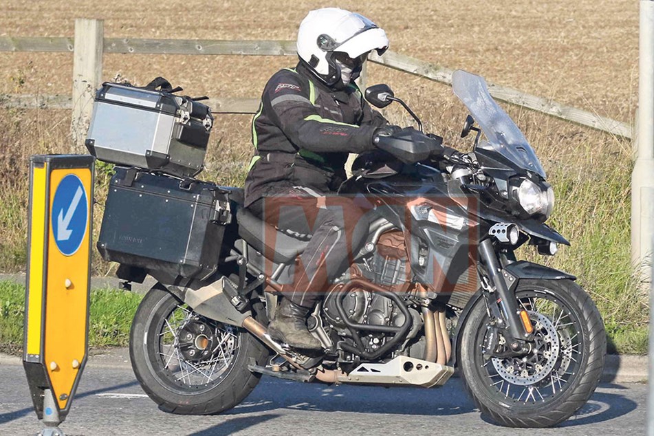 New Triumph Tiger Explorer 1200s caught