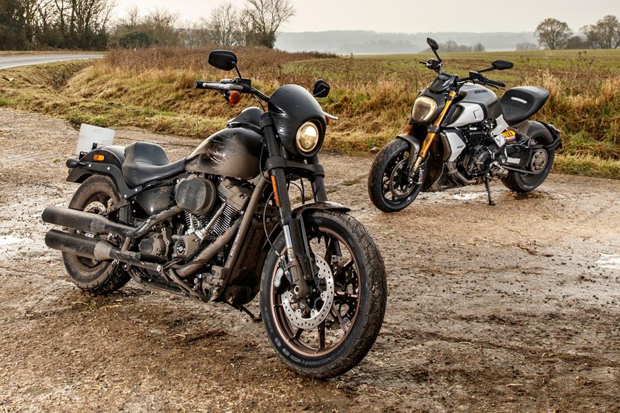 Harley-Davidson Low Rider S vs Ducati Diavel 1260 S twin test