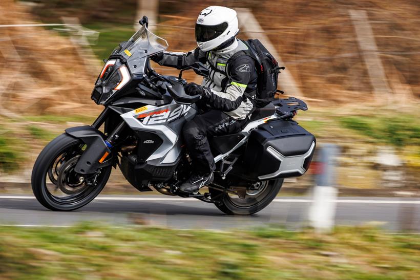 Rival bike KTM 1290 Super Adventure S, loaded with panniers