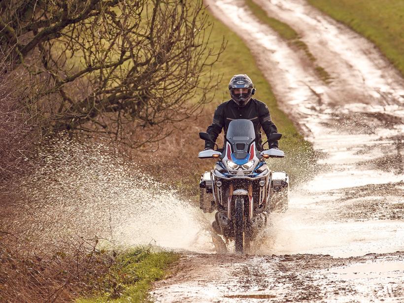 2020 Africa Twin Adventure Sports ES Plus, making a splash off-road