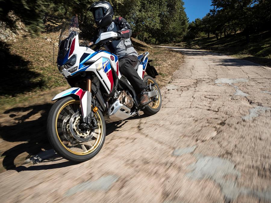 A frontal view of the Honda CRF1100L Africa Twin Adventure Sports