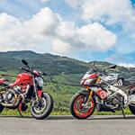 Aprilia Tuono V4 1100 Factory v Ducati Monster 1200 R