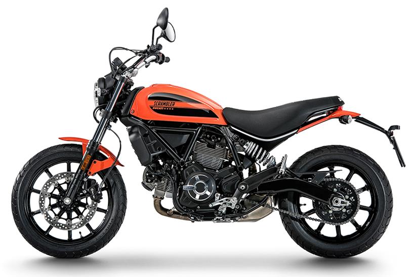 Ducati Scrambler Sixty2 side on view