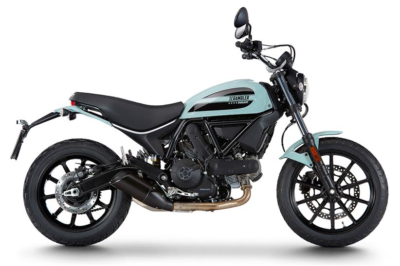 Ducati Scrambler Sixty2 finished in light blue