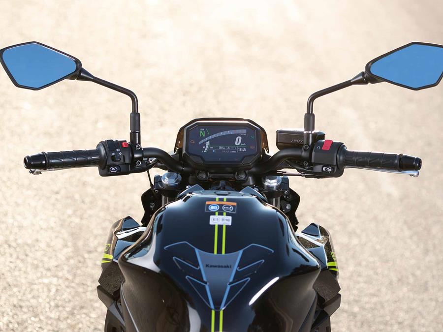 The Kawasaki Z650 now features a TFT dash