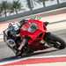 2020 Ducati Panigale V4S cornering high zoom knee down