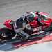 2020 Ducati Panigale V4S cornering knee down from above