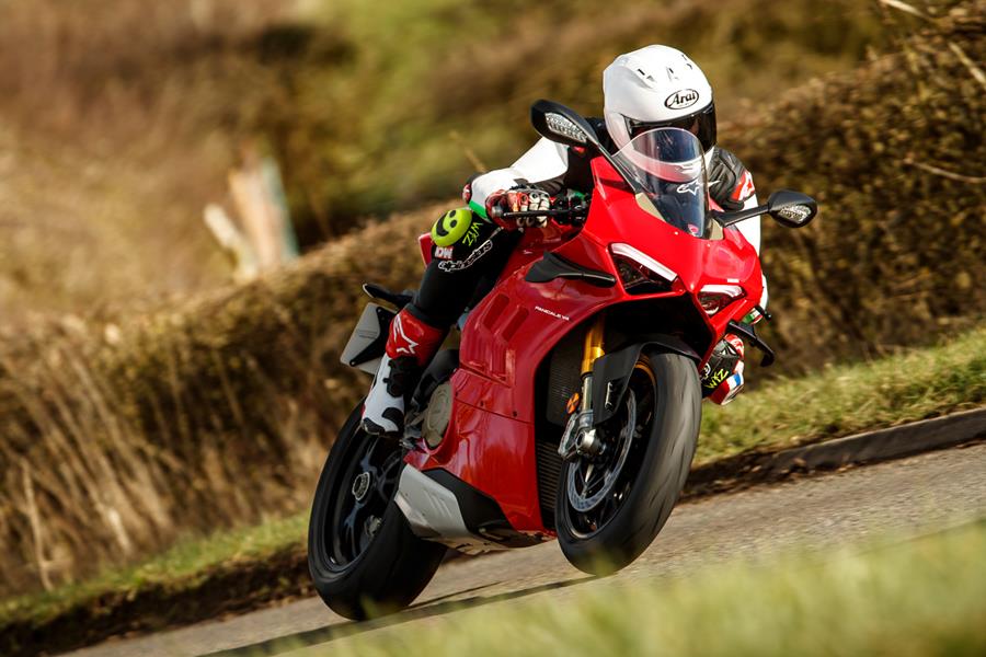 The handling of the Ducati Panigale V4 S much the same as the 2020 bike - exceptional