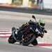 Michael Neeves on a Kawasaki Z H2 with knee down in Las Vegas